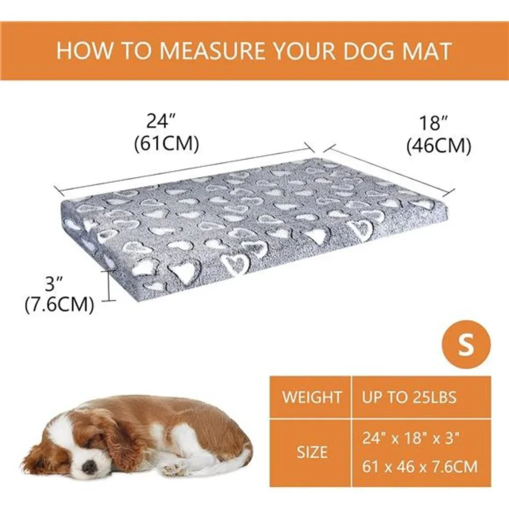 Reversible Cool and Warm Dog Bed Mat for Crates - Stylish Pad With Waterproof
